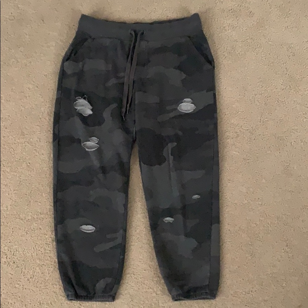 dark grey camo joggers